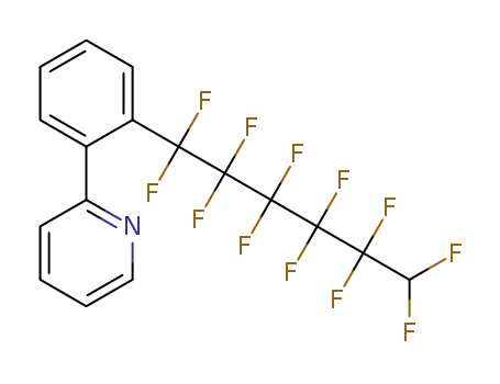 Molecular Structure of 1379825-13-4 (2-(2-(6H-perfluorohexyl)-phenyl)pyridine)
