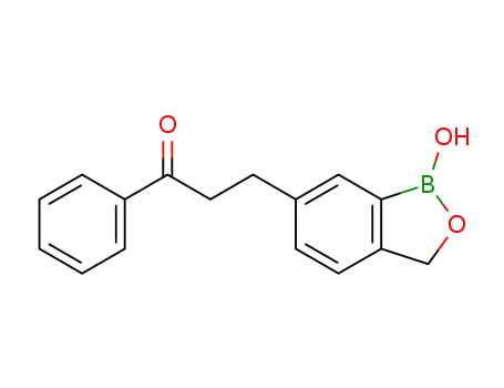 3-(1,3-dihydro-1-hydroxy-2,1-benzoxaborol-6-yl)-1-phenyl-propanone