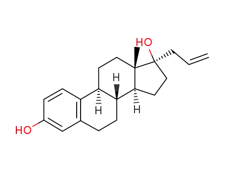 Molecular Structure of 971-82-4 ((17beta)-17-(prop-2-en-1-yl)estra-1,3,5(10)-triene-3,17-diol)