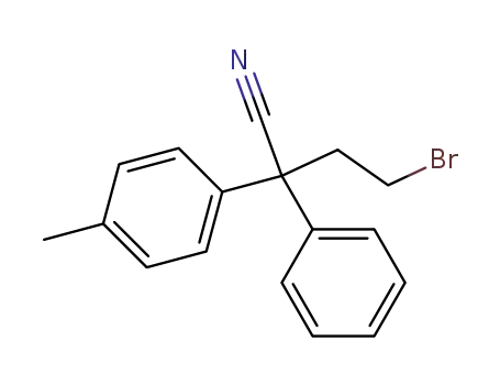 4-bromo-2-phenyl-2-p-tolylbutyronitrile