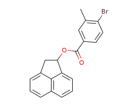 Molecular Structure of 1161742-31-9 ((+/-)-1,2-dihydroacenaphthylen-1-yl 4-bromo-3-methylbenzoate)