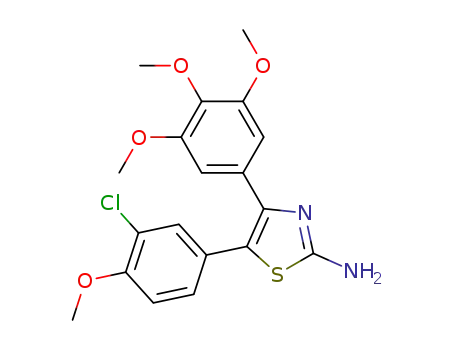 5-(3-chloro-4-methoxyphenyl)-4-(3,4,5-trimethoxyphenyl)thiazol-2-amine