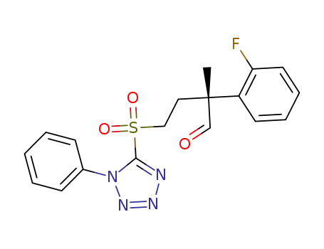 (R)-2-(2-fluorophenyl)-2-methyl-4-(1-phenyl-1H-tetrazol-5-ylsulfonyl)butanal
