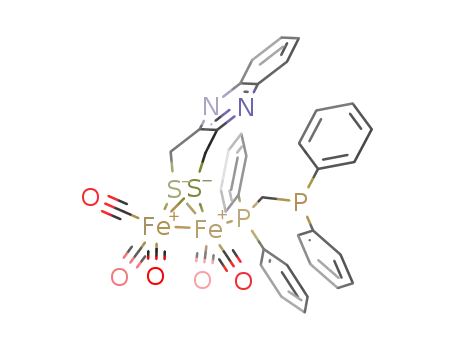 [Fe(I)2((μ-CH2S)2-quinoxaline)(CO)5(bis(diphenylphosphino)methane)]