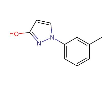 Molecular Structure of 1242321-87-4 (1-(3-methylphenyl)-1H-pyrazol-3-ol)