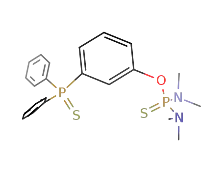 (N,N,N',N',-tetramethyl)diamidothiophophosphoric acid O-(3-diphenylthiophosphoryl)phenyl ester
