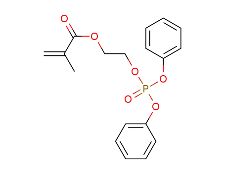 Molecular Structure of 16069-23-1 (Methacrylic acid, 2-hydroxyethyl ester diphenyl phosphate)