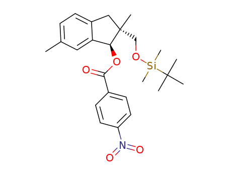 (1S,2R)-2-((tert-butyldimethylsilyloxy)methyl)-2,3-dihydro-2,6-dimethyl-1H-inden-1-yl 4-nitrobenzoate