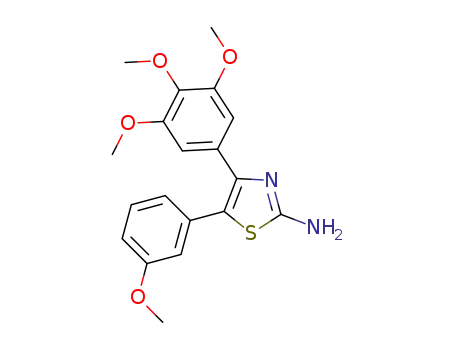 4-(3,4,5-trimethoxyphenyl)-5-(3-methoxyphenyl)thiazol-2-amine
