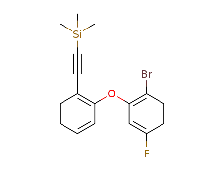 ((2-(2-bromo-5-fluorophenoxy)phenyl)ethynyl)trimethylsilane