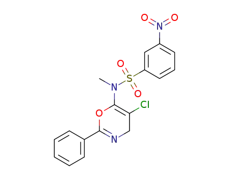 N-(5-chloro-2-phenyl-4H-1,3-oxazin-6-yl)-N-methyl-3-nitrobenzenesulfonamide