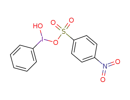 Molecular Structure of 61477-33-6 (hydroxy{[(4-nitrophenyl)sulfonyl]oxy}phenyl-lambda~3~-iodane)