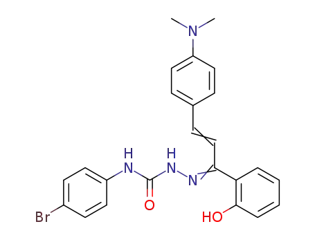 1-[3-{4-(dimethylamino)phenyl}-1-(2-hydroxyphenyl)allylidene]-4-(4-bromophenyl)semicarbazide