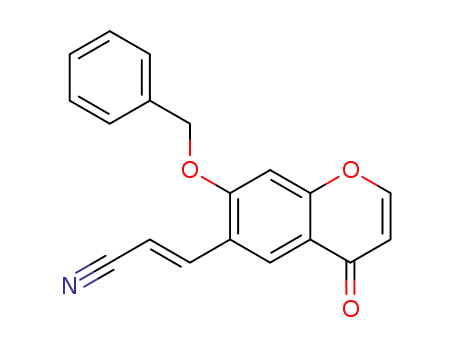 (E)-3-(7-benzyloxy-4-oxo-4H-1-benzopyran-6-yl)acrylonitrile