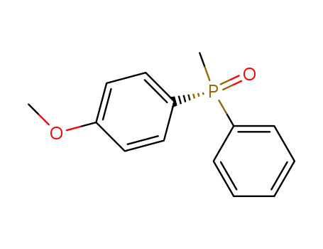 Molecular Structure of 34868-33-2 (Phosphine oxide, (4-methoxyphenyl)methylphenyl-, (R)-)