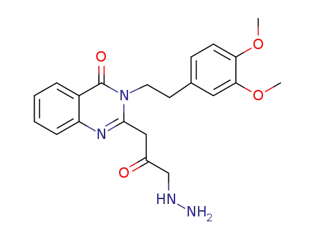 [3-((3,4-dimethoxyphenyl-2-yl)ethyl)-4(3H)-quinazolone-2-yl]acetonyl hydrazide