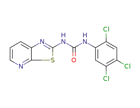 C<sub>13</sub>H<sub>7</sub>Cl<sub>3</sub>N<sub>4</sub>OS