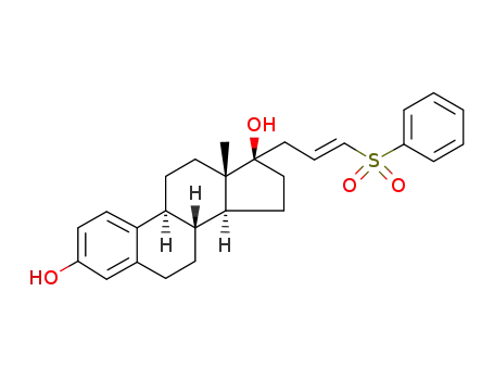 17-(3-benzenesulfonyl-allyl)-13-methyl-7,8,9,11,12,13,14,15,16,17-decahydro-6H-cyclopenta[a]phenanthrene-3,17-diol