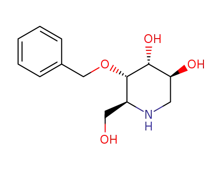 (3S,4R,5S,6S)-5-(benzyloxy)-6-(hydroxymethyl)piperidine-3,4-diol