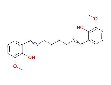 Molecular Structure of 104978-24-7 (bis(2-hydroxy-3-methoxy-benzylidene)-tetramethylene-diamine)