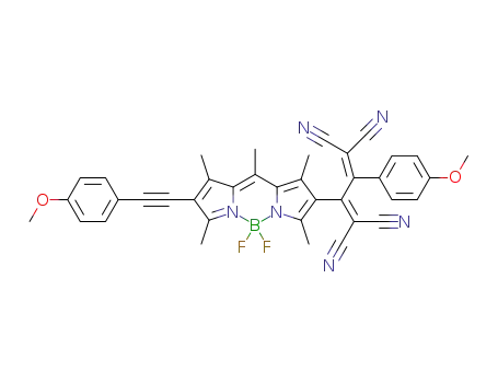 Molecular Structure of 1325234-32-9 (C<sub>38</sub>H<sub>29</sub>BF<sub>2</sub>N<sub>6</sub>O<sub>2</sub>)