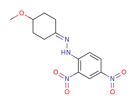 Molecular Structure of 100610-99-9 (4-methoxycyclohexanone (2,4-dinitrophenyl)hydrazone)