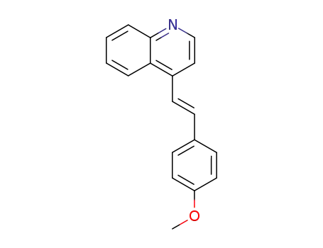 Molecular Structure of 31059-68-4 (Quinoline, 4-[2-(4-methoxyphenyl)ethenyl]-, (E)-)
