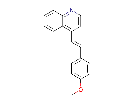 4-[(E)-2-(4-メトキシフェニル)エテニル]キノリン