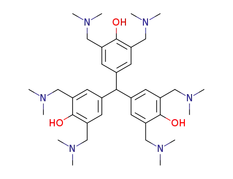 Molecular Structure of 1272320-14-5 (2,2',2'',6,6',6''-hexakis(dimethylaminomethyl)-4,4',4''-trihydroxytriphenylmethane)