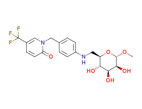 methyl 6-deoxy-6-(4-(5-trifluoromethyl-2(1H)-pyridone-1-yl-methyl)-anilino)-α-D-mannopyranoside