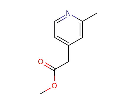 Molecular Structure of 69582-95-2 ((2-METHYL-PYRIDIN-4-YL)-ACETIC ACID METHYL ESTER)