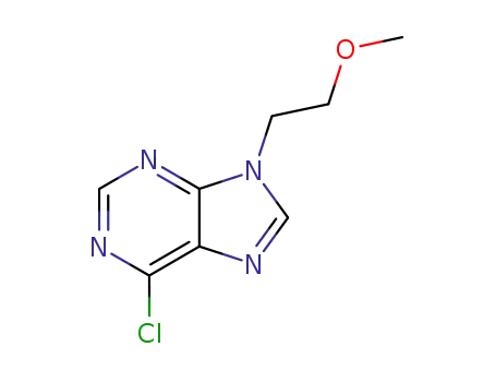 Molecular Structure of 5882-70-2 (6-Chloro-9-(2-Methoxy-ethyl)-9H-purine)