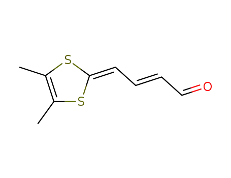 Molecular Structure of 181046-74-2 ((E)-4-(4,5-dimethyl-1,3-dithiol-2-ylidene)but-2-enal)