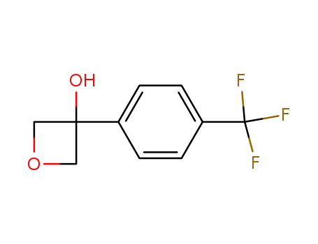 Molecular Structure of 26755-29-3 (3-(4-(Trifluoromethyl)phenyl)oxetan-3-ol)
