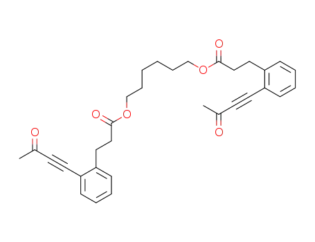 hexane-1,6-diyl bis(3-(2-(3-oxobut-1-ynyl)phenyl)propanoate)