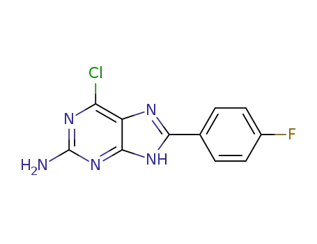 6-chloro-8-(4-fluorophenyl)-9H-purin-2-amine