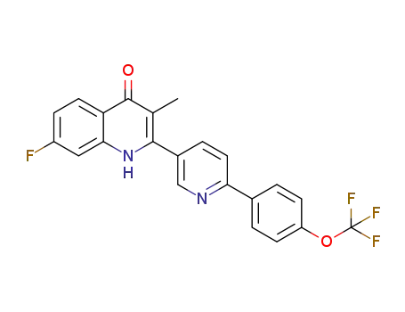 7-fluoro-3-methyl-2-(6-(4-(trifluoromethoxy)phenyl)pyridin-3-yl)quinolin-4(1H)-one