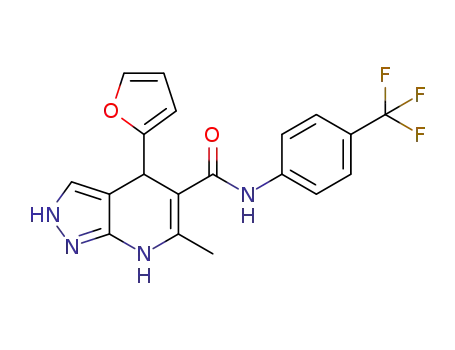 4-(furan-2-yl)-6-methyl-N-(4-trifluoromethylphenyl)-4,7-dihydro-2H-pyrazolo[3,4-b]pyridine-5-carboxamide