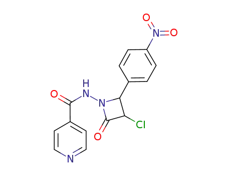 N-[3-chloro-2-(4-nitrophenyl)-4-oxoazetidin-1-yl]isonicotinamide