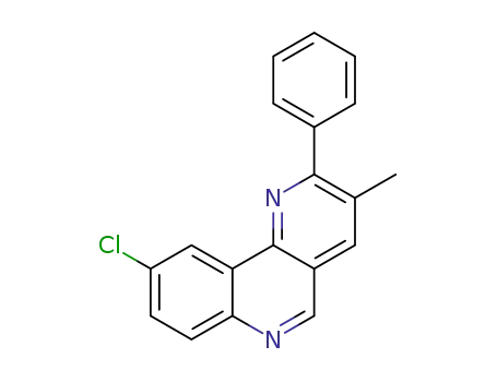 Molecular Structure of 1307300-92-0 (9-chloro-3-methyl-2-phenylbenzo[h][1,6]naphthyridine)