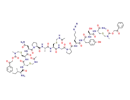 C<sub>83</sub>H<sub>118</sub>N<sub>22</sub>O<sub>24</sub>S<sub>4</sub>