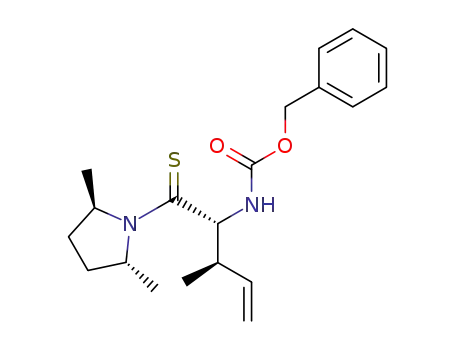 benzyl (2R,3R)-1-((2R,5R)-2,5-dimethylpyrrolidin-1-yl)-3-methyl-1-thioxopent-4-en-2-ylcarbamate
