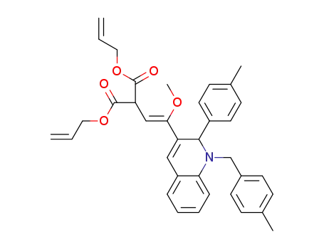 (Z)-diallyl 2-{2-methoxy-2-[1-(4-methylbenzyl)-2-(p-tolyl)-1,2-dihydroquinolin-3-yl]vinyl}malonate