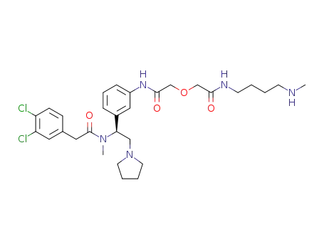(S)-2-(3,4-dichlorophenyl)-N-methyl-N-(1-(3-(2-(2-(4-(methylamino)butylamino)-2-oxoethoxy)acetamido)phenyl)-2-(pyrrolidin-1-yl)ethyl)acetamide