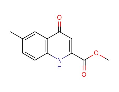 Molecular Structure of 950265-42-6 (Methyl 4-hydroxy-6-methylquinoline-2-carboxylate)