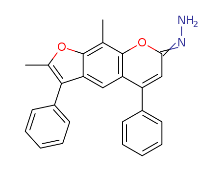 2,9-dimethyl-3,5-diphenyl-7H-furo[3,2-g]chromen-7-one hydrazone