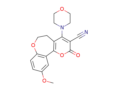10-methoxy-4-morpholino-2-oxo-5,6-dihydro-2H-benzo[b]pyrano[2,3-d]oxepine-3-carbonitrile