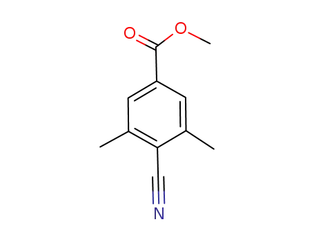 Molecular Structure of 1001055-67-9 (4-CYANO-3,5-DIMETHYL-BENZOIC ACID METHYL ESTER)