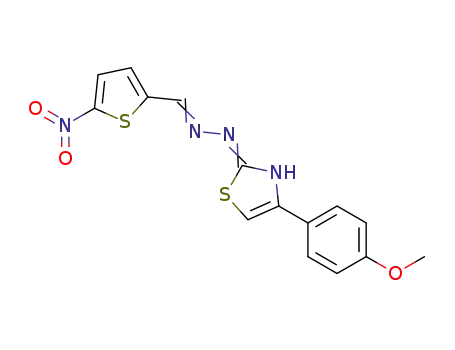 2-{[4-(4-methoxyphenyl)-3H-thiazol-2-yl-ylidene]hydrazonomethyl}-5-nitrothiophene