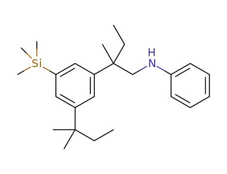 N-(2-methyl-2-(3-(tert-pentyl)-5-(trimethylsilyl)phenyl)butyl)aniline
